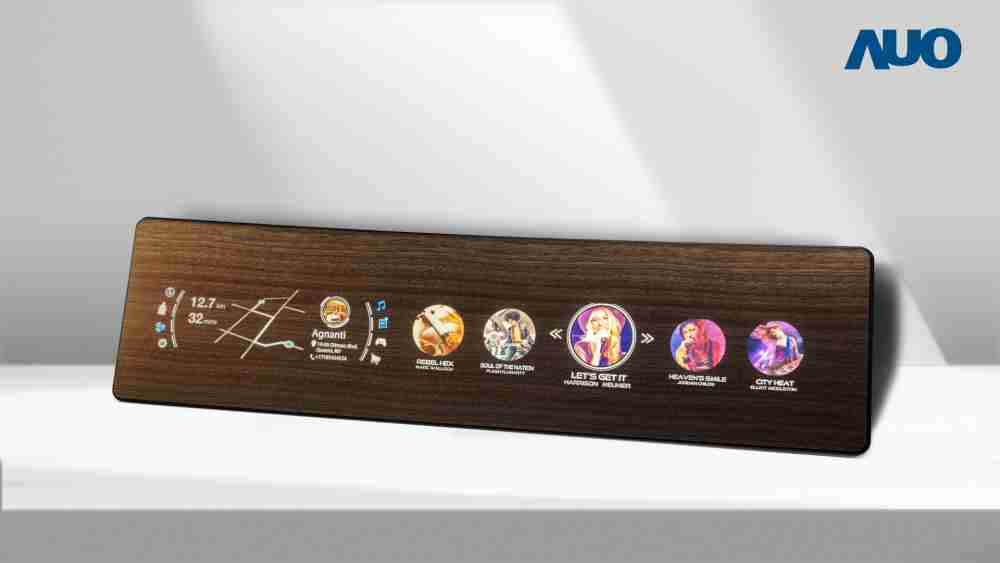 赏金国际研发全球最高穿透度达80%的AmLED木纹显示器，，，，可于使用时呈现高亮度、、、清晰可见的信息，，，，并在不使用时回归为单纯的饰板，，，，节能兼具美观